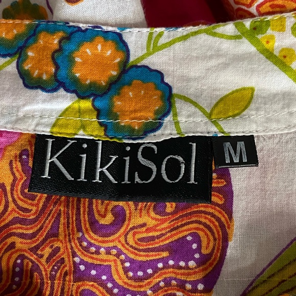 KikiSol M Ladies Tunic Beach Cover-up
Long sleeve
Floral
Cotton
Made in India - Picture 5 of 7